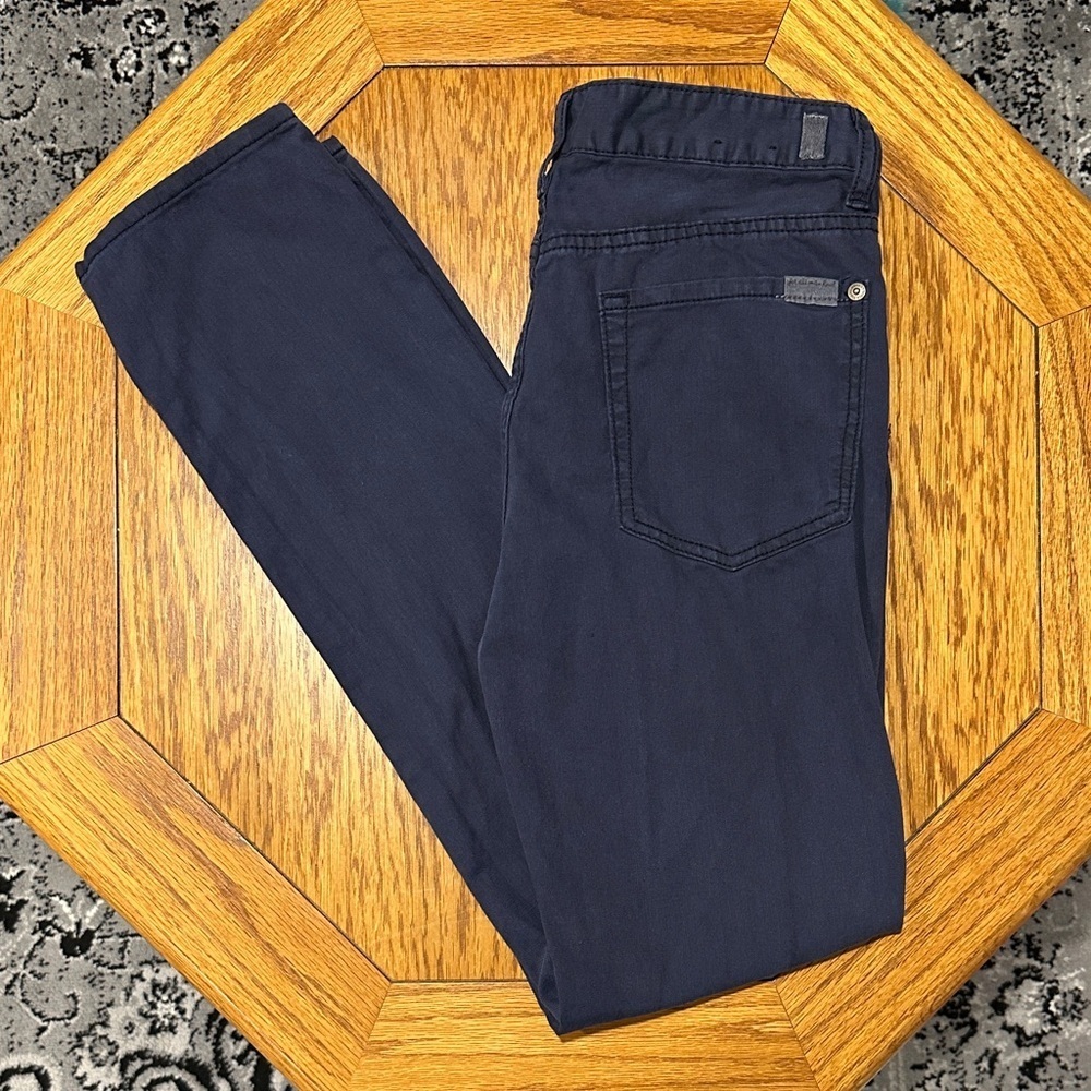 *7 FOR ALL MANKIND* Girls Dark Blue Trousers Size 16